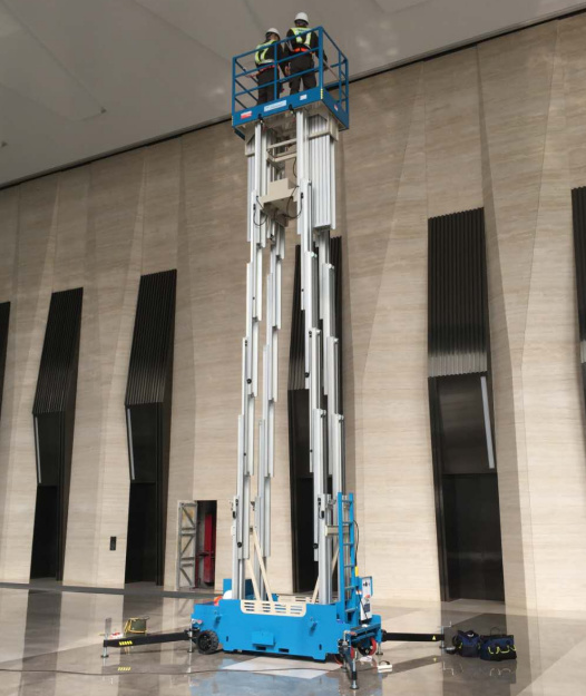 南充手推铝合金桅柱式高空作业平台